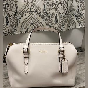 Coach Purse In White (Satchel Bag) Brand new with tags still on!
